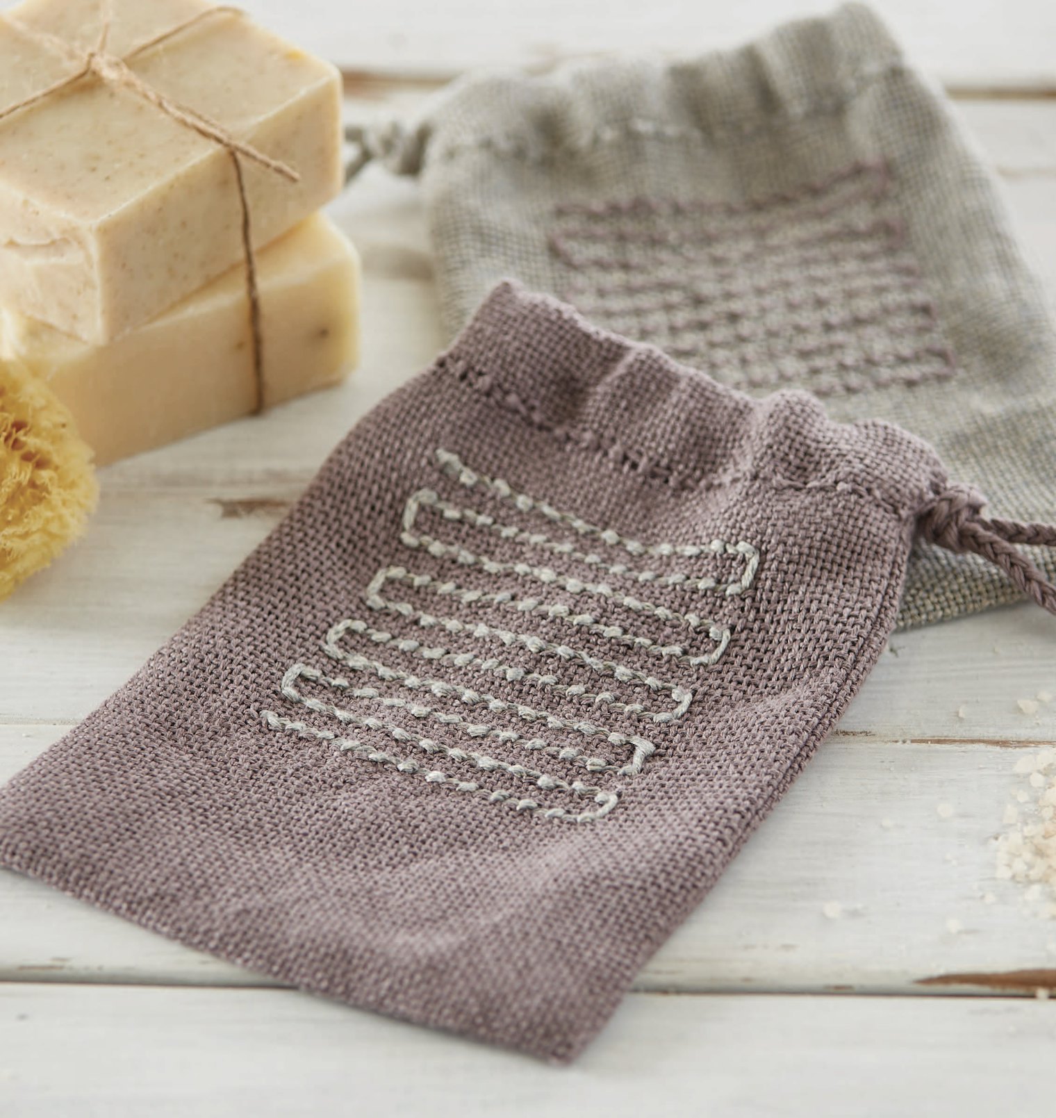 Tranquil Waters Spa Mitts by Susan E. Horton. Photo by George Boe