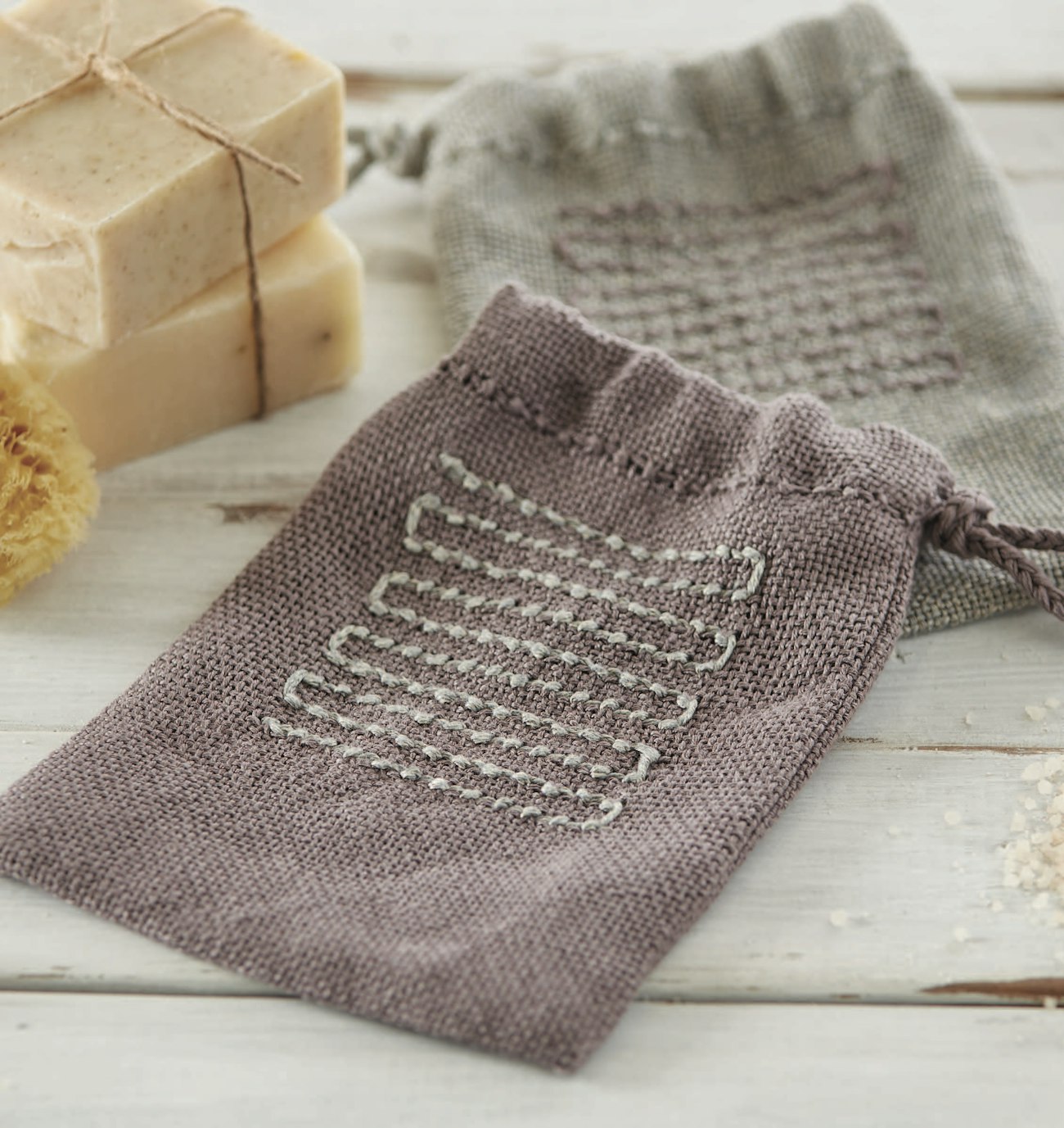 Tranquil Waters Spa Mitts by Susan E. Horton. Photo by George Boe