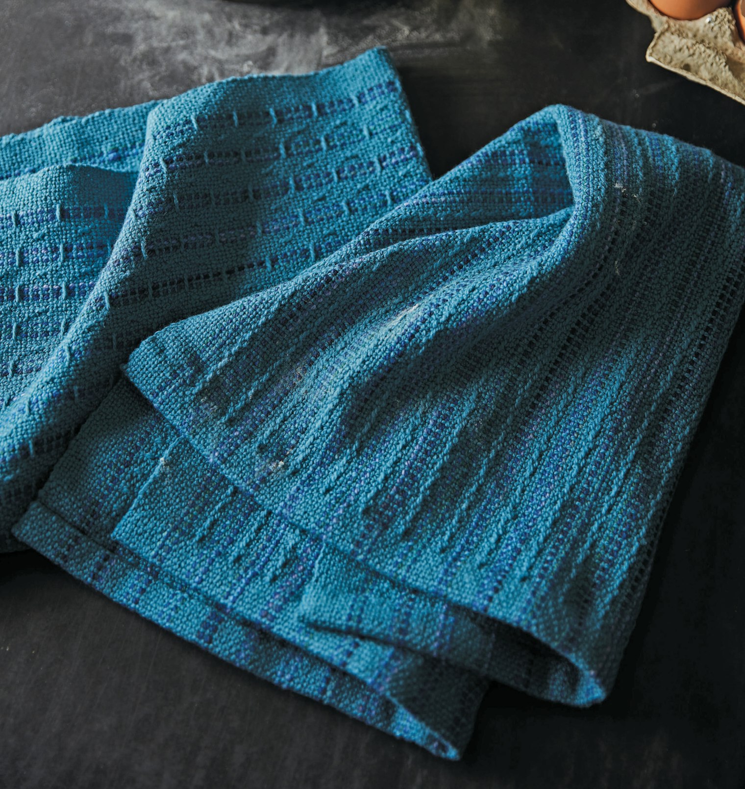 Two Sweet Blue Towels by Jenny Sennott. Photo by George Boe