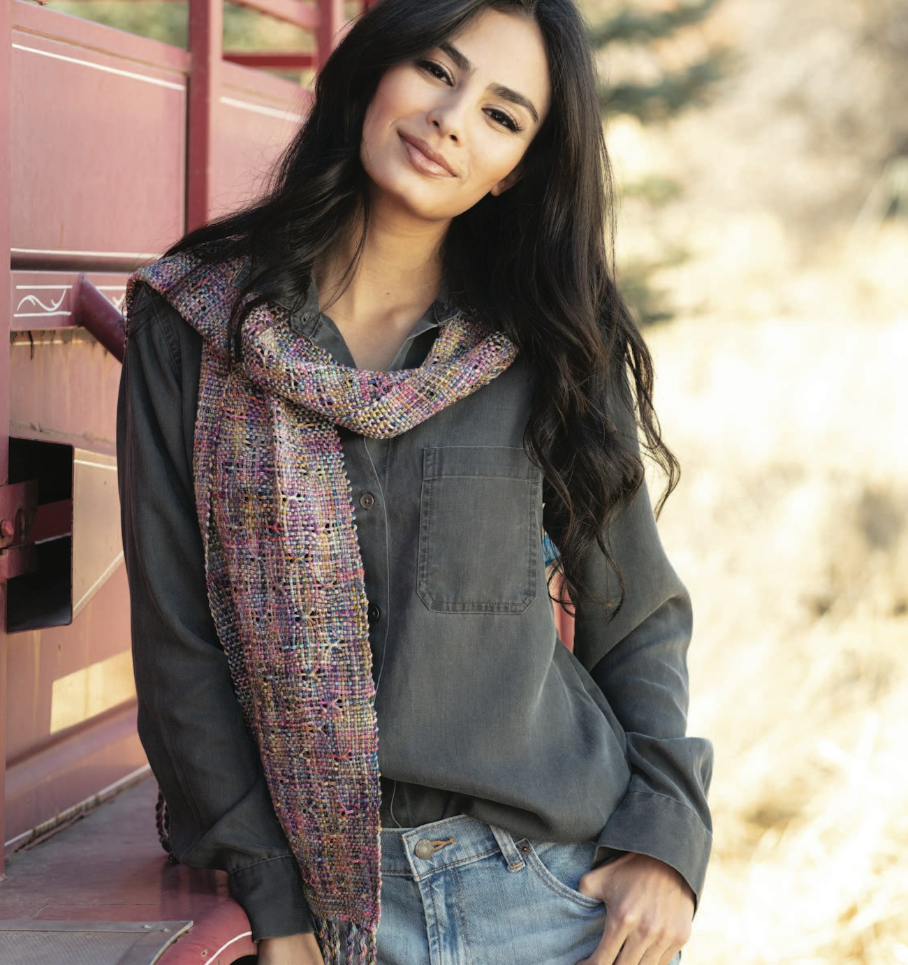 Plumage Scarf by Angela Tong. Photo by George Boe