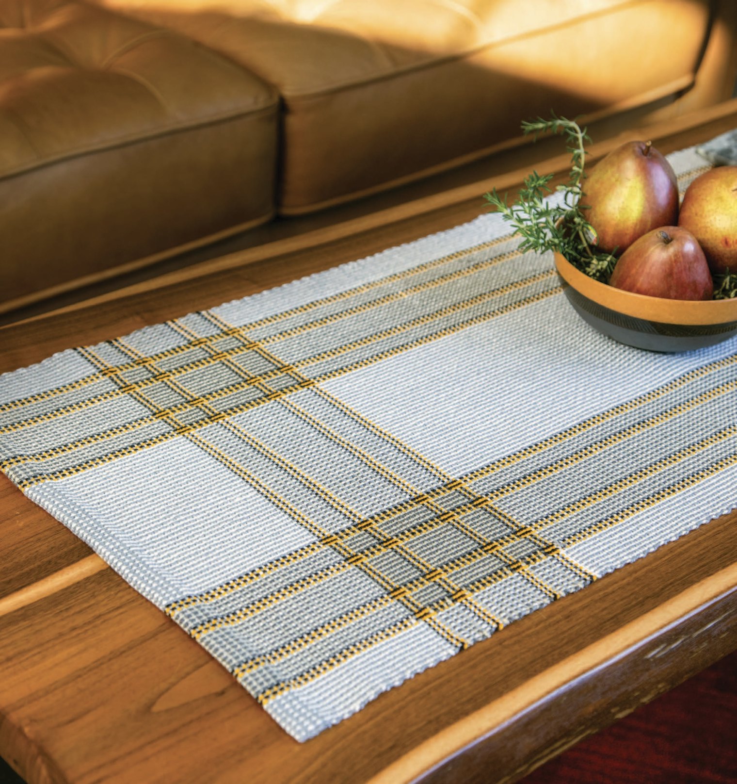 Snowy Owl Table Runner by Jenny Sennott. Photography by Matt Graves and George Boe