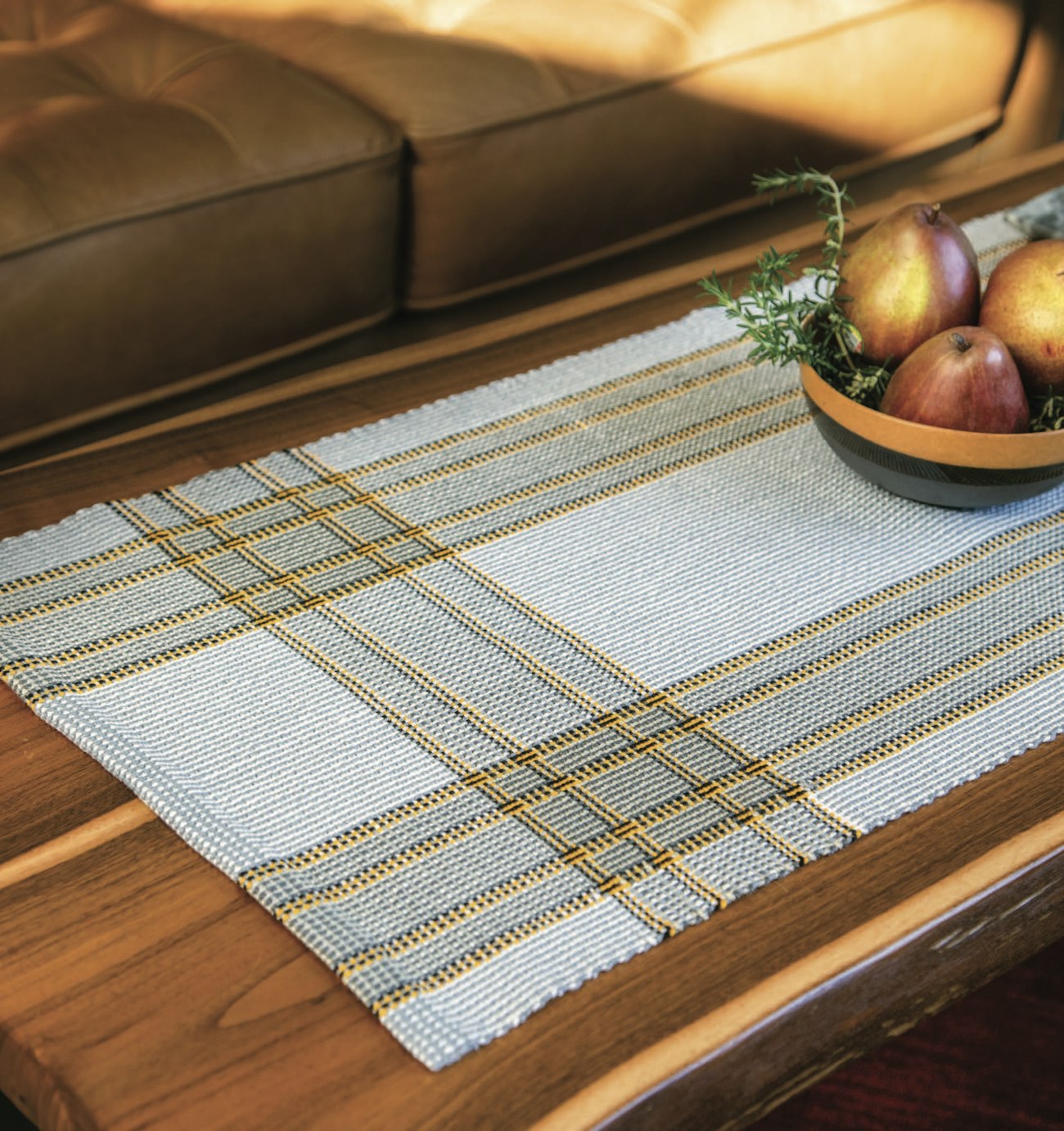 Snowy Owl Table Runner by Jenny Sennott. Photography by Matt Graves and George Boe