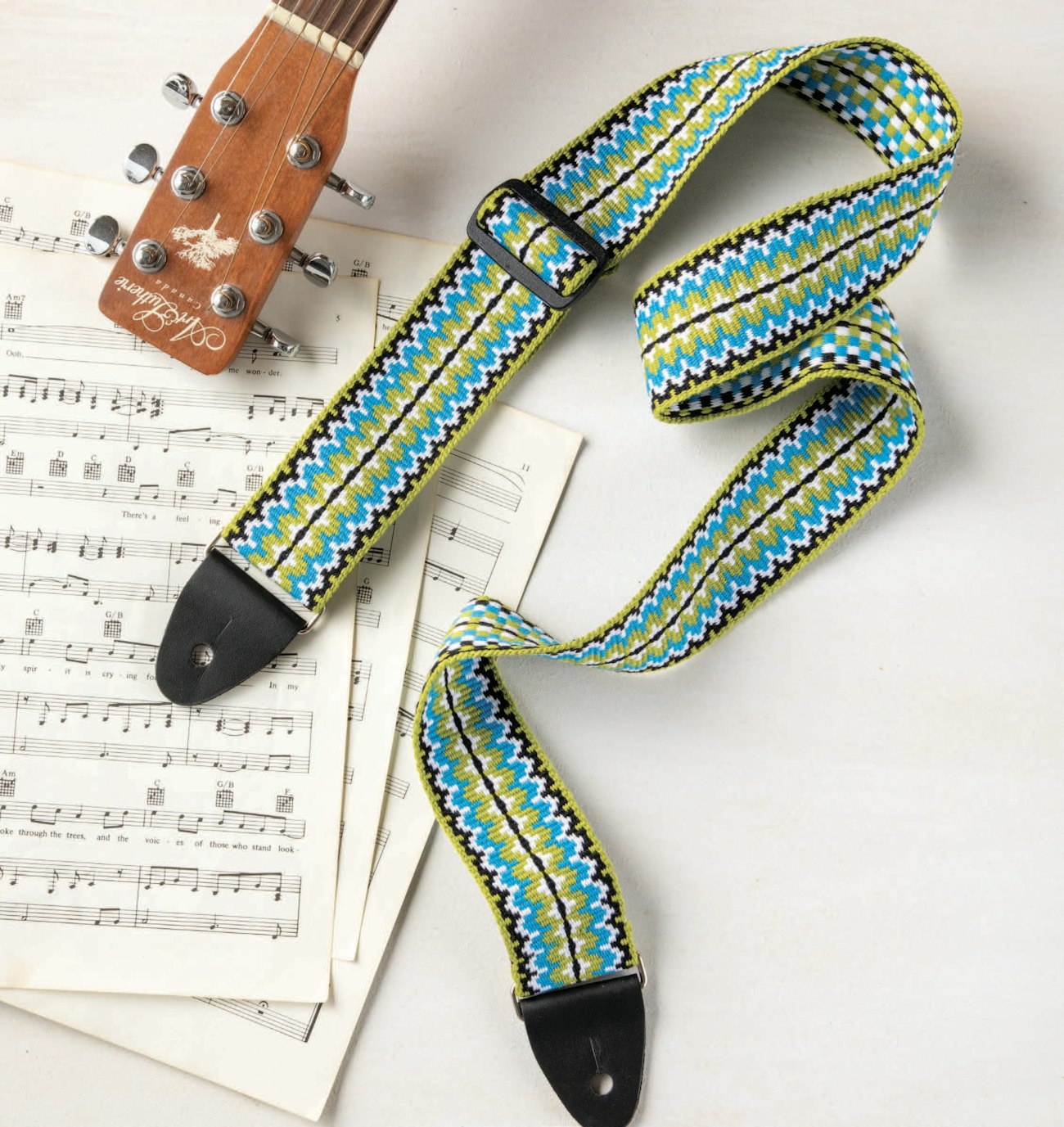 Guitar Strap in Turned Krokbragd by Joan Sheridan. Photo by Matt Graves
