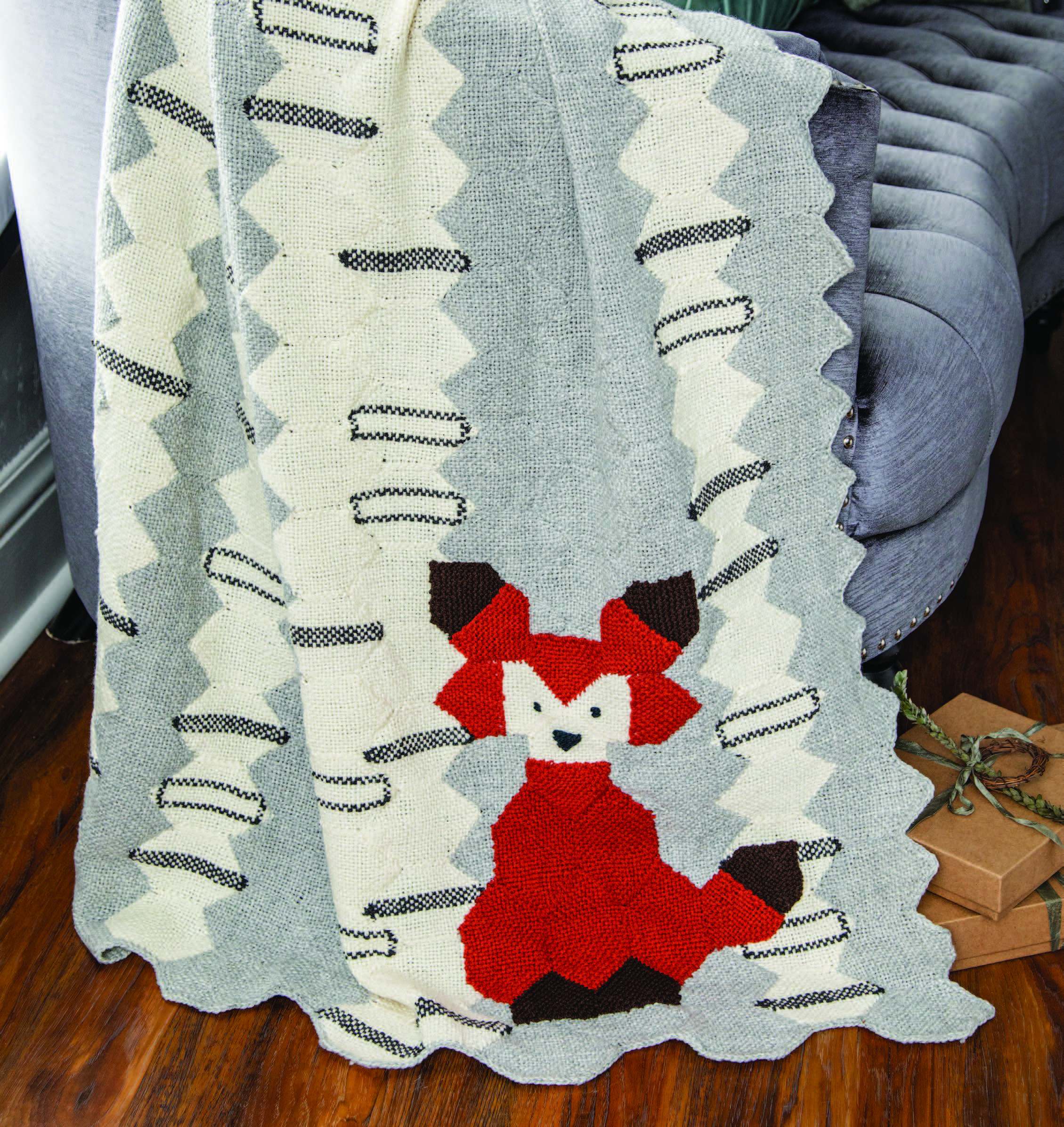 Foxy Birch Blanket by Edith van Tassell Image