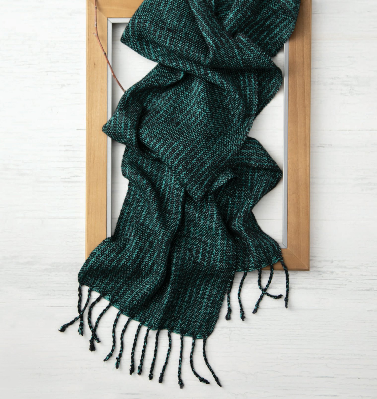 Glowing Emerald Scarf by Lindsay Wiseman from Holiday 2021.