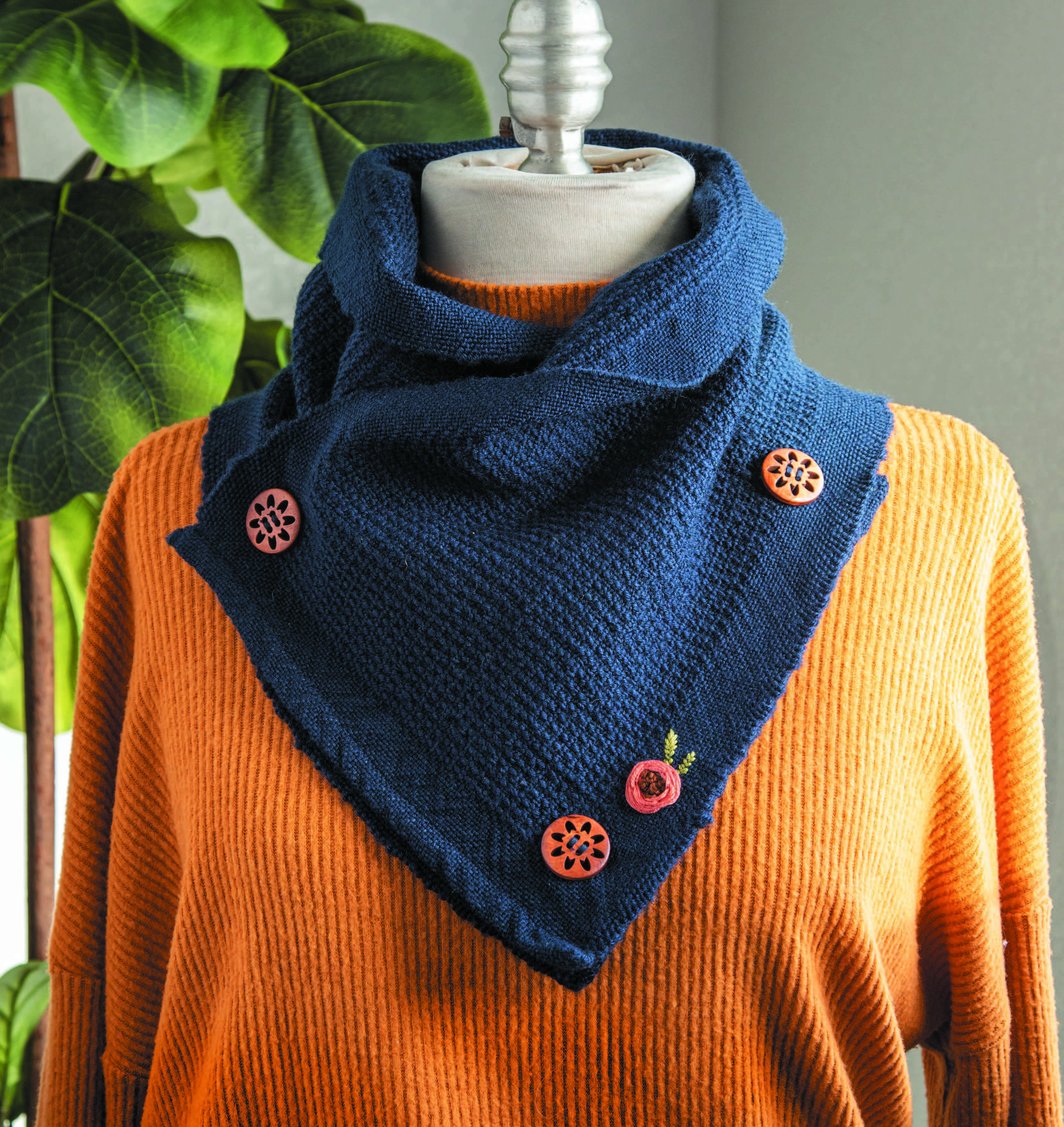 Buttons and Blossoms Cowl Image