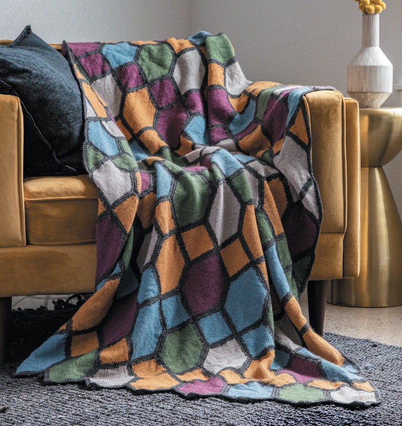 Cathedral Window Blanket by Gabi van Tassell