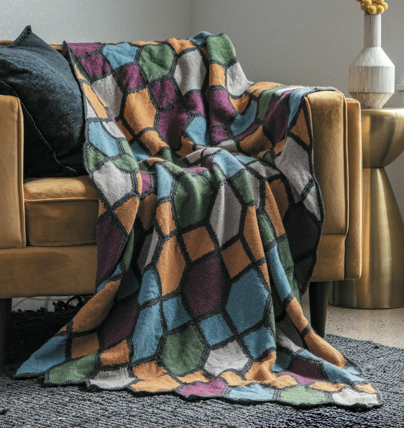 Cathedral Window Blanket by Gabi van Tassell
