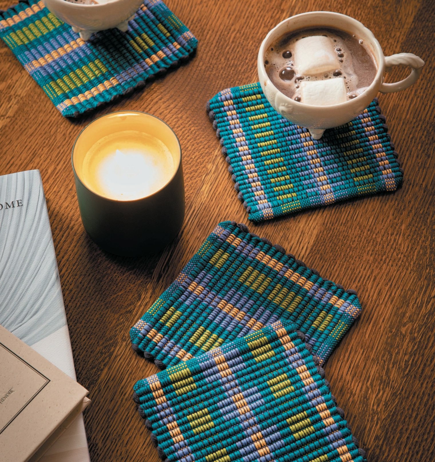 Reader’s Friend Mug Rugs by Christine Jablonski
