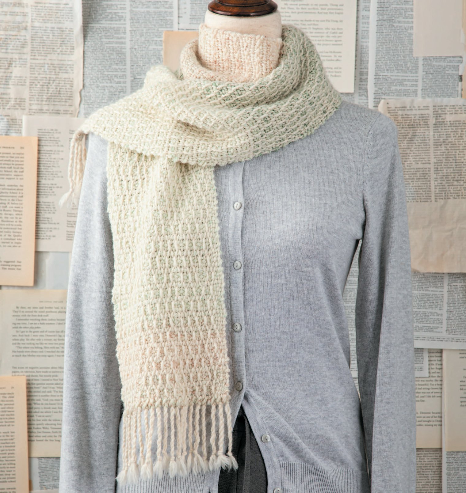 Spiderweb Scarf by Nancy Peck. Photo by Matt Graves