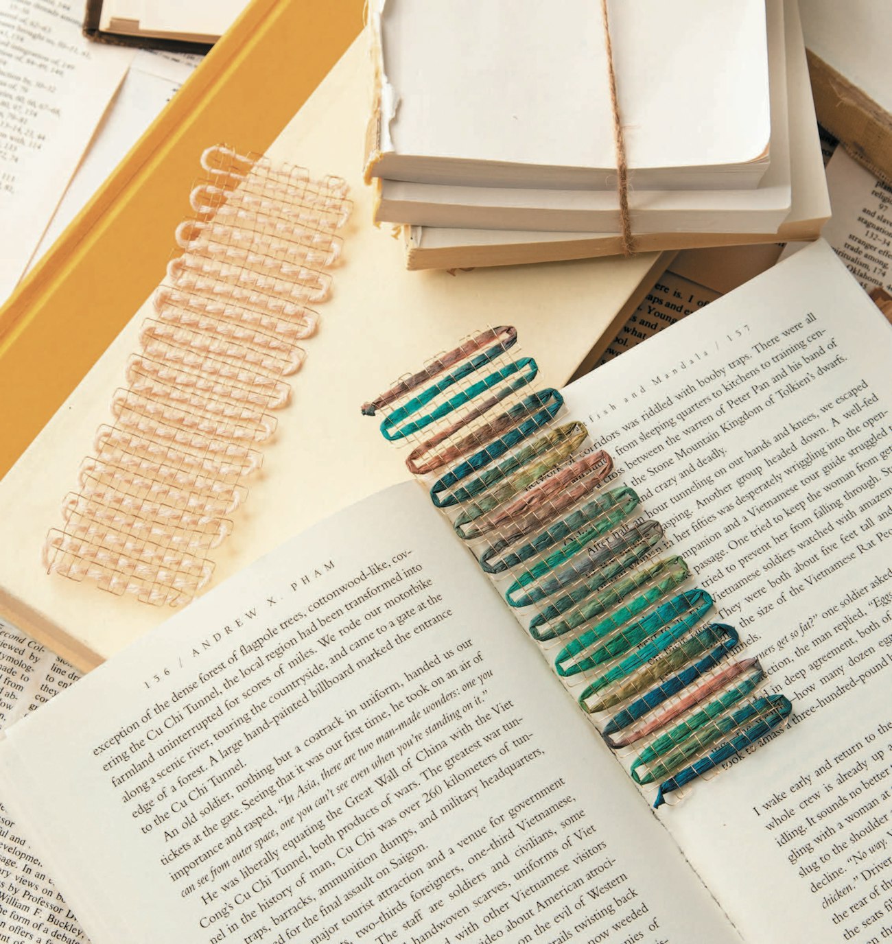 Wire and Ribbon Bookmarks by Greta Holmstrom