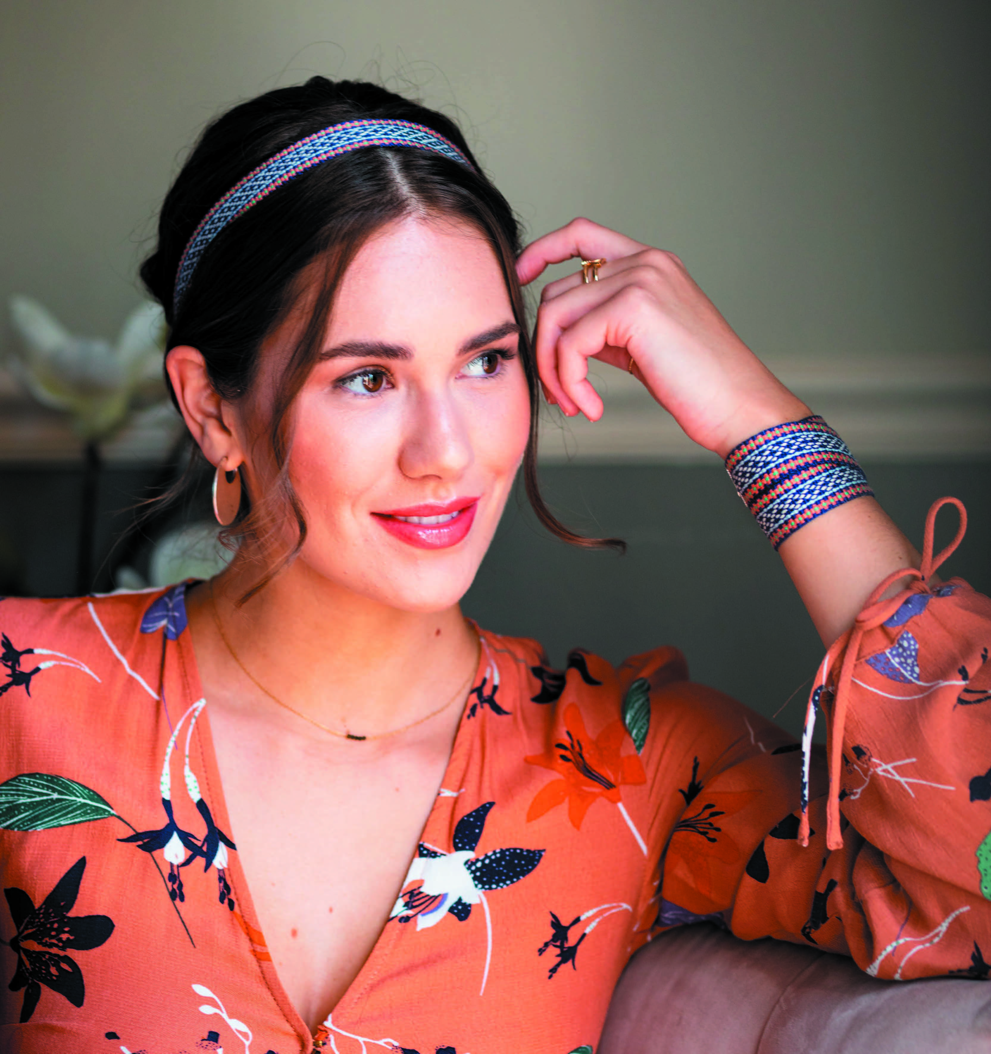 Portland Spring Inkle-Woven Headband and Bracelet Image