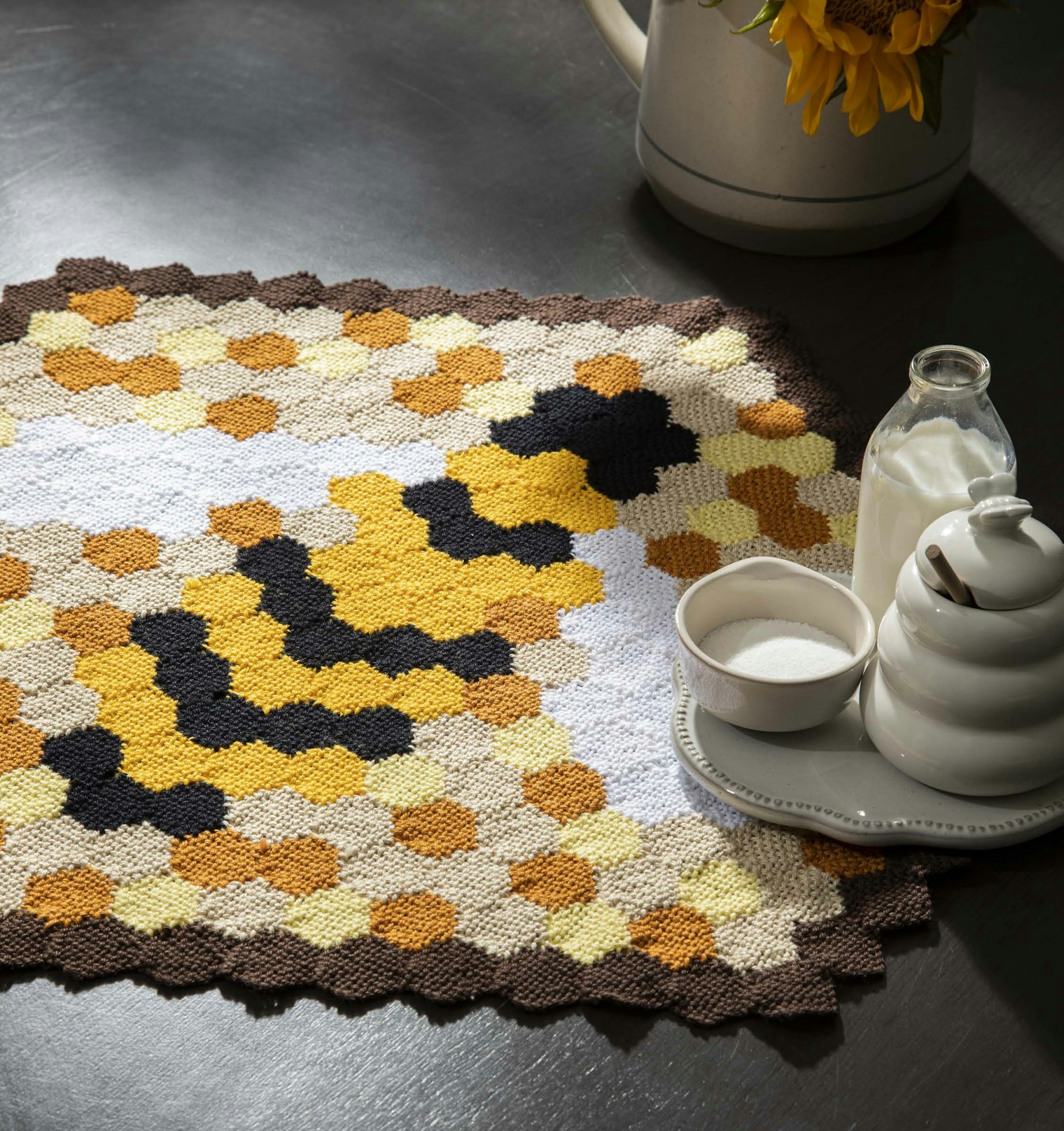 Queen Bee Table Topper by Gabi van Tassell. Photo by Matt Graves