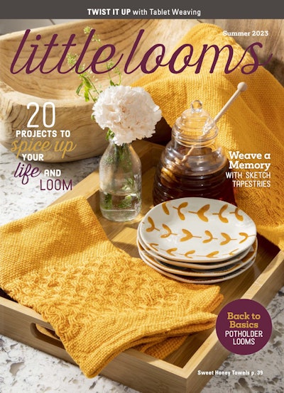 Cover of Easy Weaving with Little Looms Summer 2023
