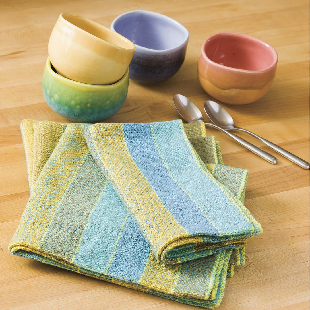 Striped Napkins with Pick-Up Image