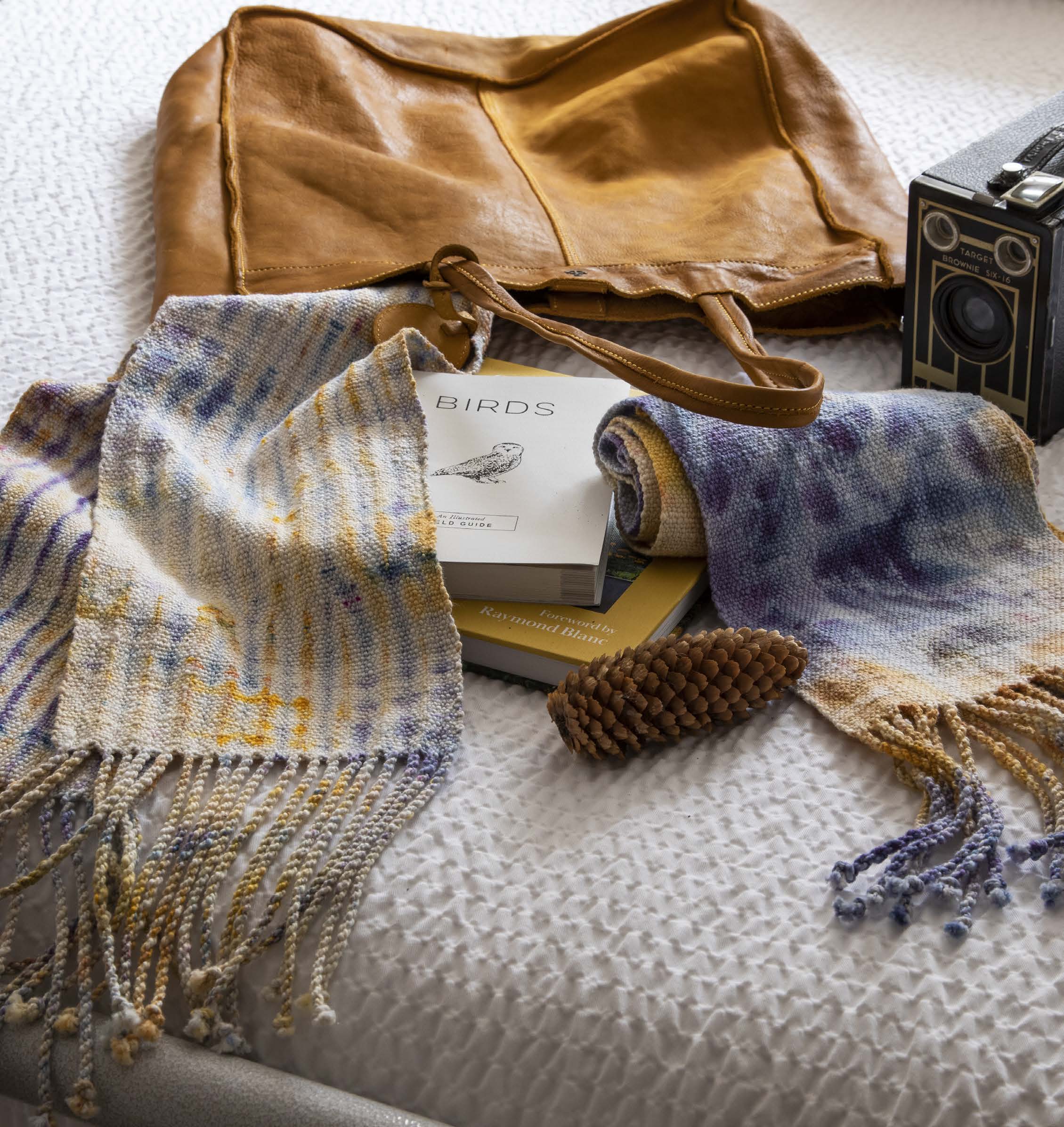 Frosty Ice-Dyed Scarves Image