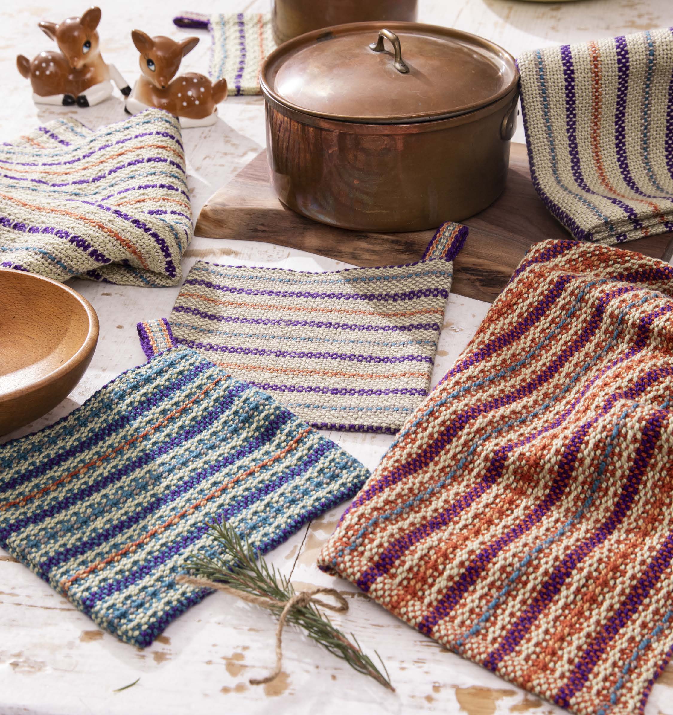 Mix-and-Match Towels and Hot Pads Kitchen Set Image