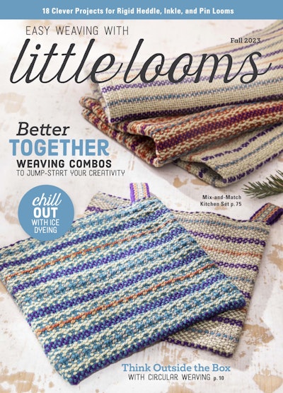 Cover of Easy Weaving with Little Looms Fall 2023