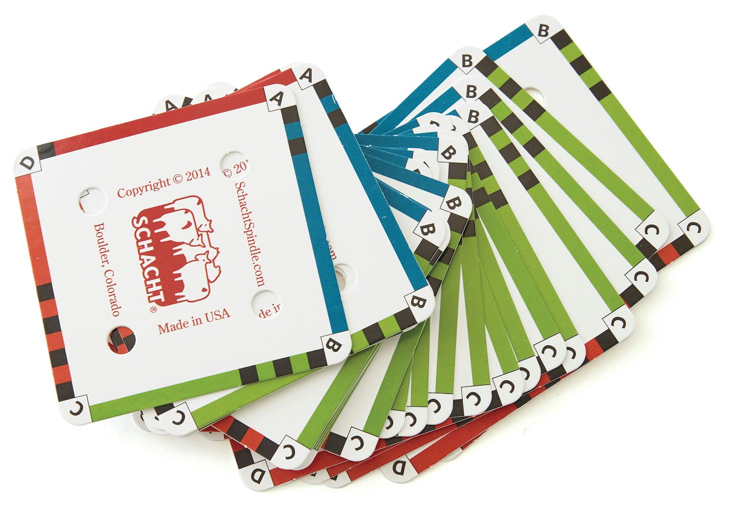 Tablet weaving cards from Schacht