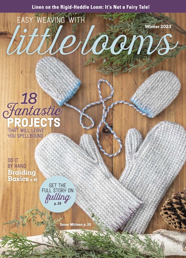 Cover of Easy Weaving with Little Looms Winter 2023