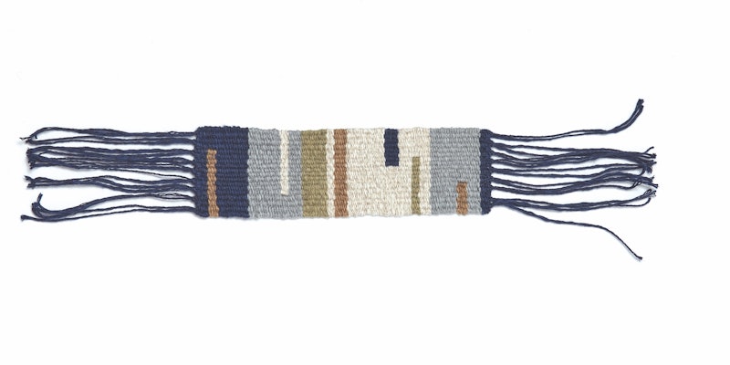 Sarah Neubert’s Tapestry Cuff Bracelet, originally published in Handwoven and now available as a Little Looms’ free project! Photos by George Boe