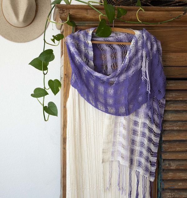 Lilacs and Lace Scarf