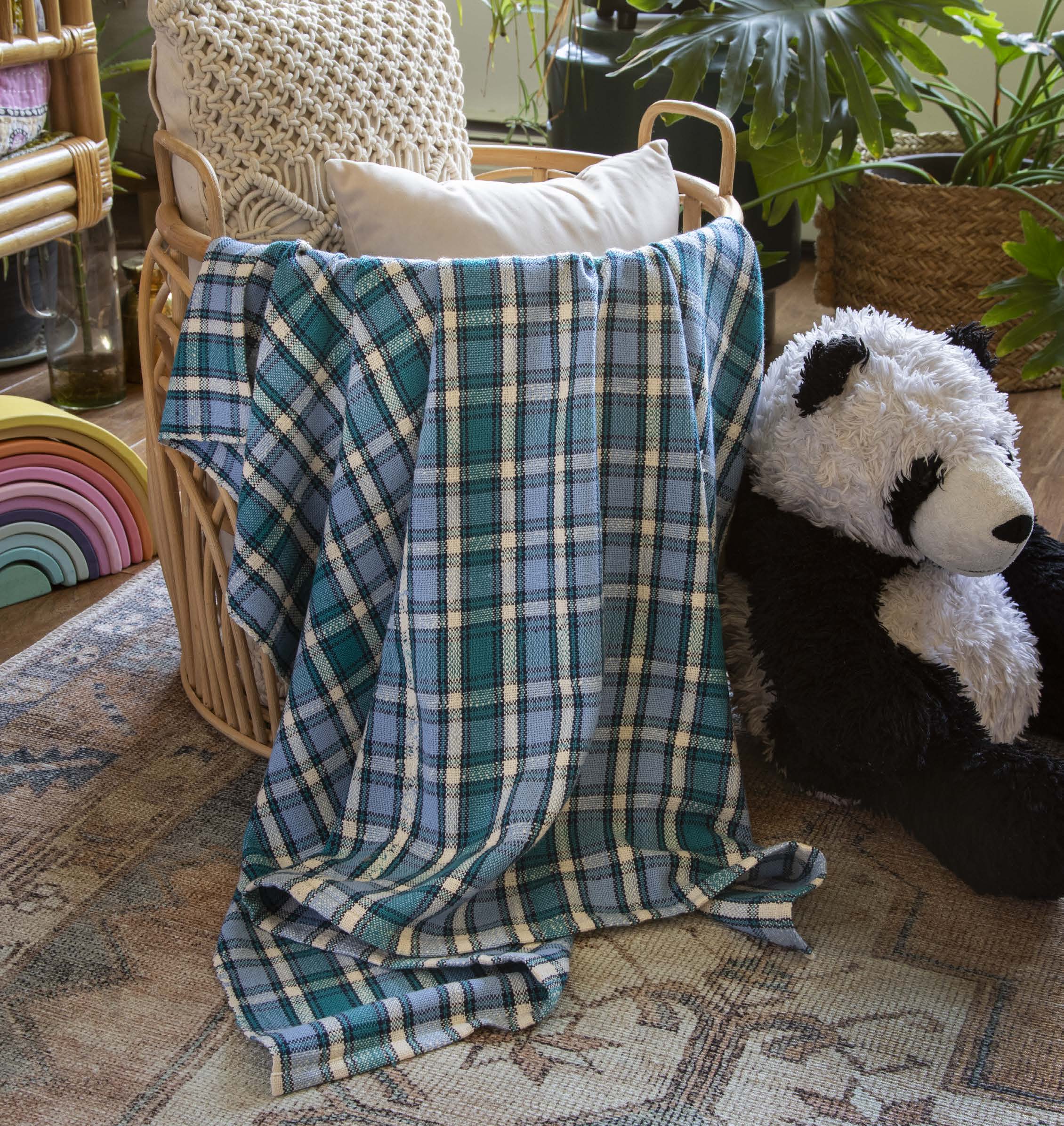 Tumbling Blocks Blanket Image