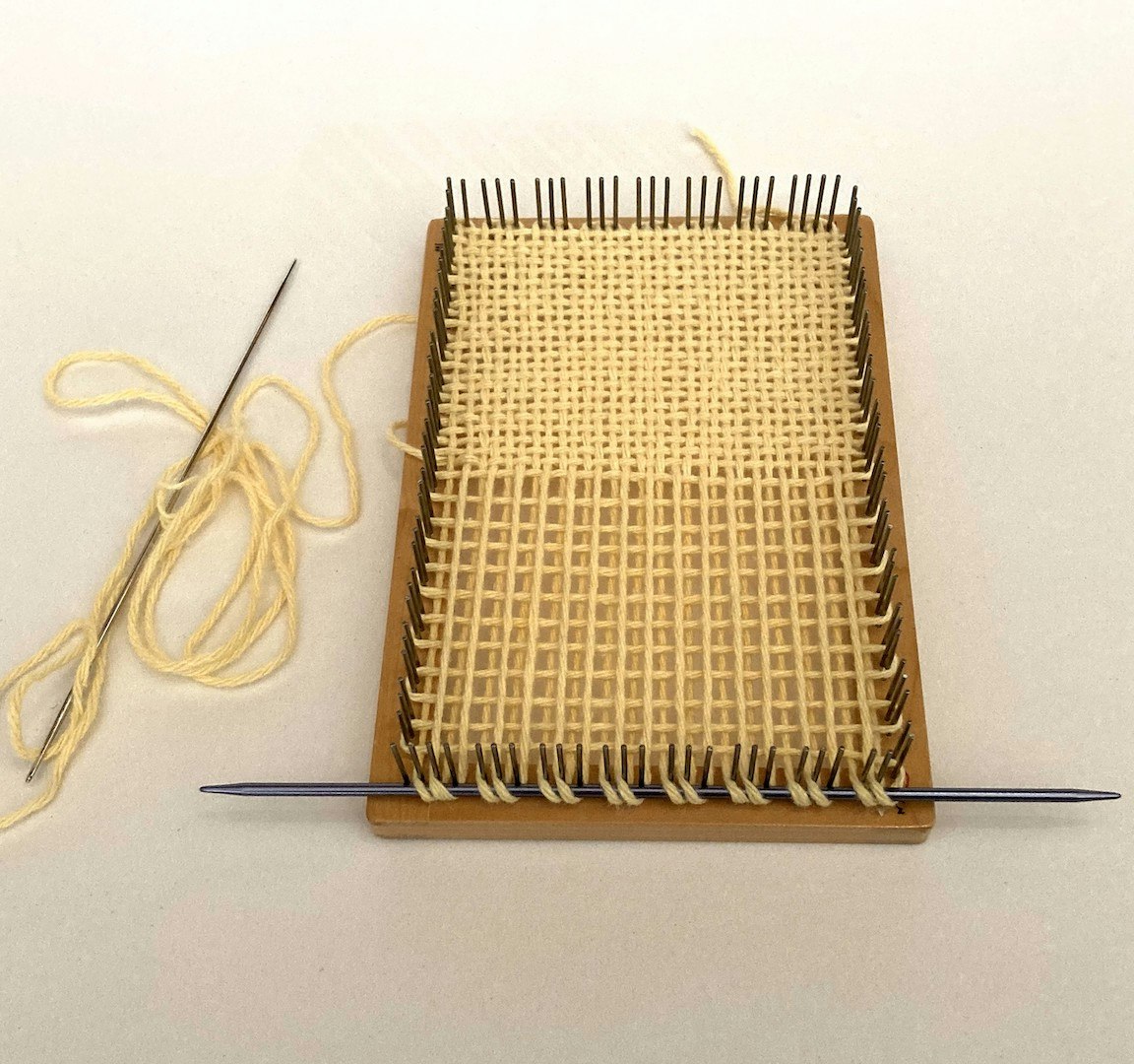 Warping a Pin Loom with Extra Slack | Little Looms