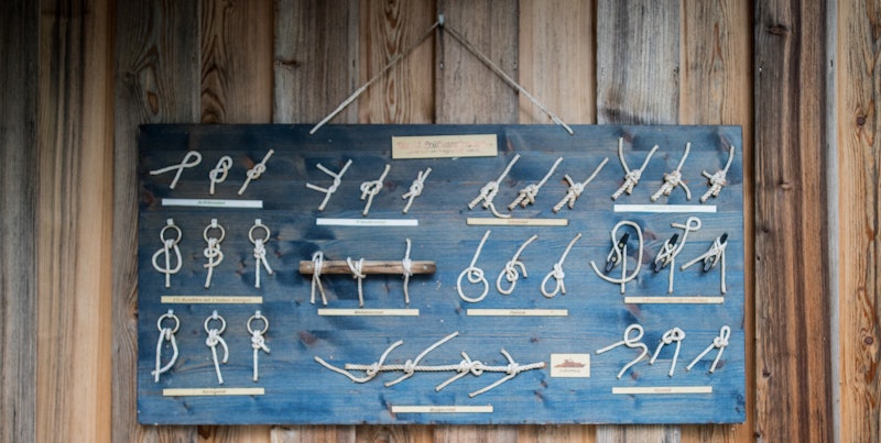 Sailors aren't the only ones who need to know how to do a multitude of knots. Photo by Katja Anokhina on Unsplash