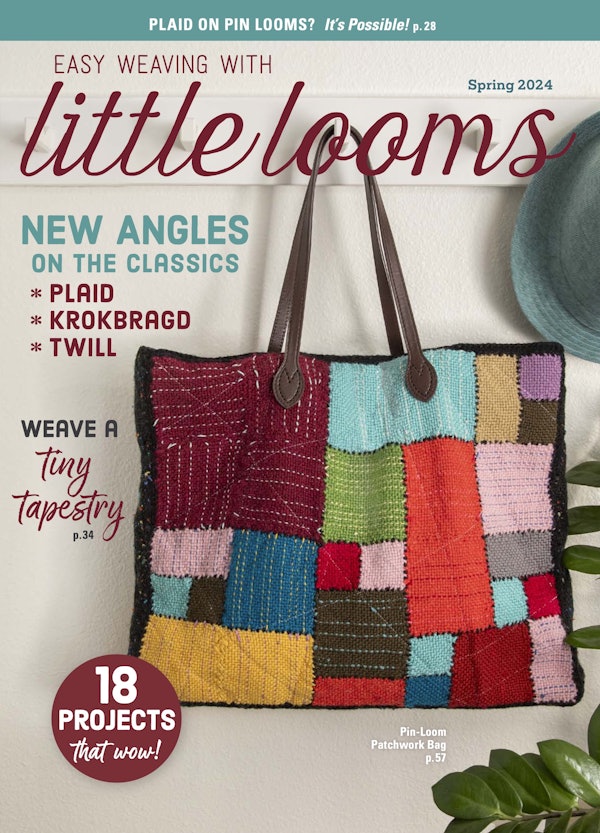 Cover of Easy Weaving with Little Looms Spring 2024