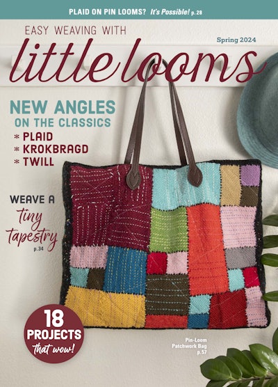 Cover of Easy Weaving with Little Looms Spring 2024