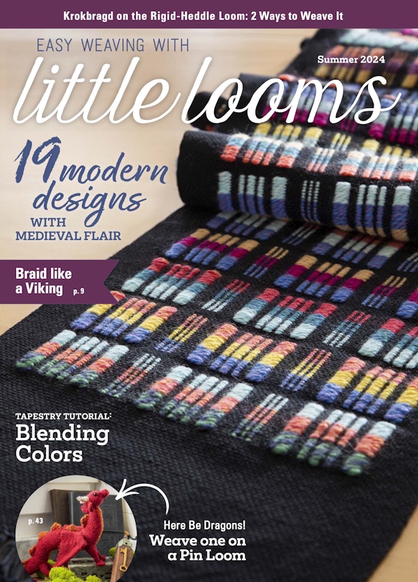 Cover of Easy Weaving with Little Looms Summer 2024