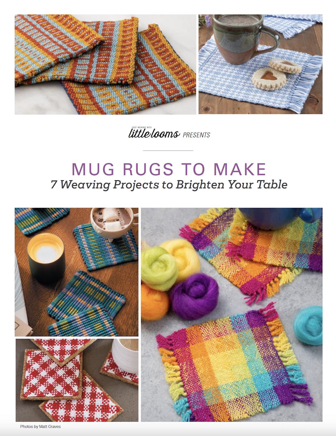 Mug Rugs to Make: 7 Weaving Projects to Brighten Your Table | eBook Image