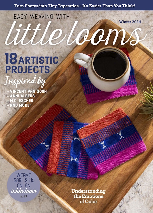 Cover of Easy Weaving with Little Looms Winter 2024