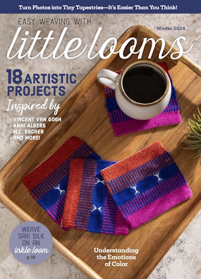 Cover of Easy Weaving with Little Looms Winter 2024