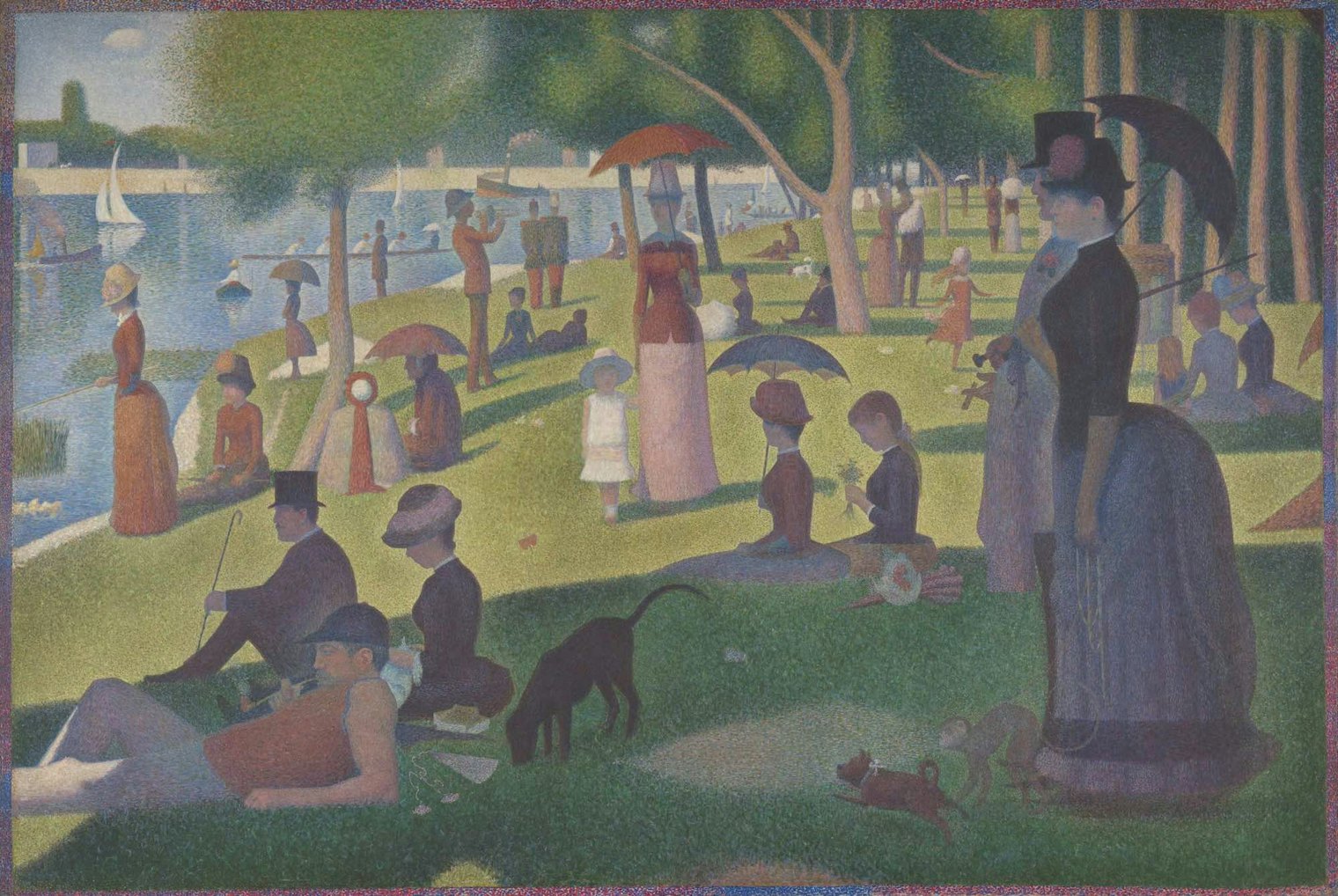 A Sunday Afternoon on the Island of La Grande Jatte by Georges Seurat. Photo courtesy of the Art Institute of Chicago