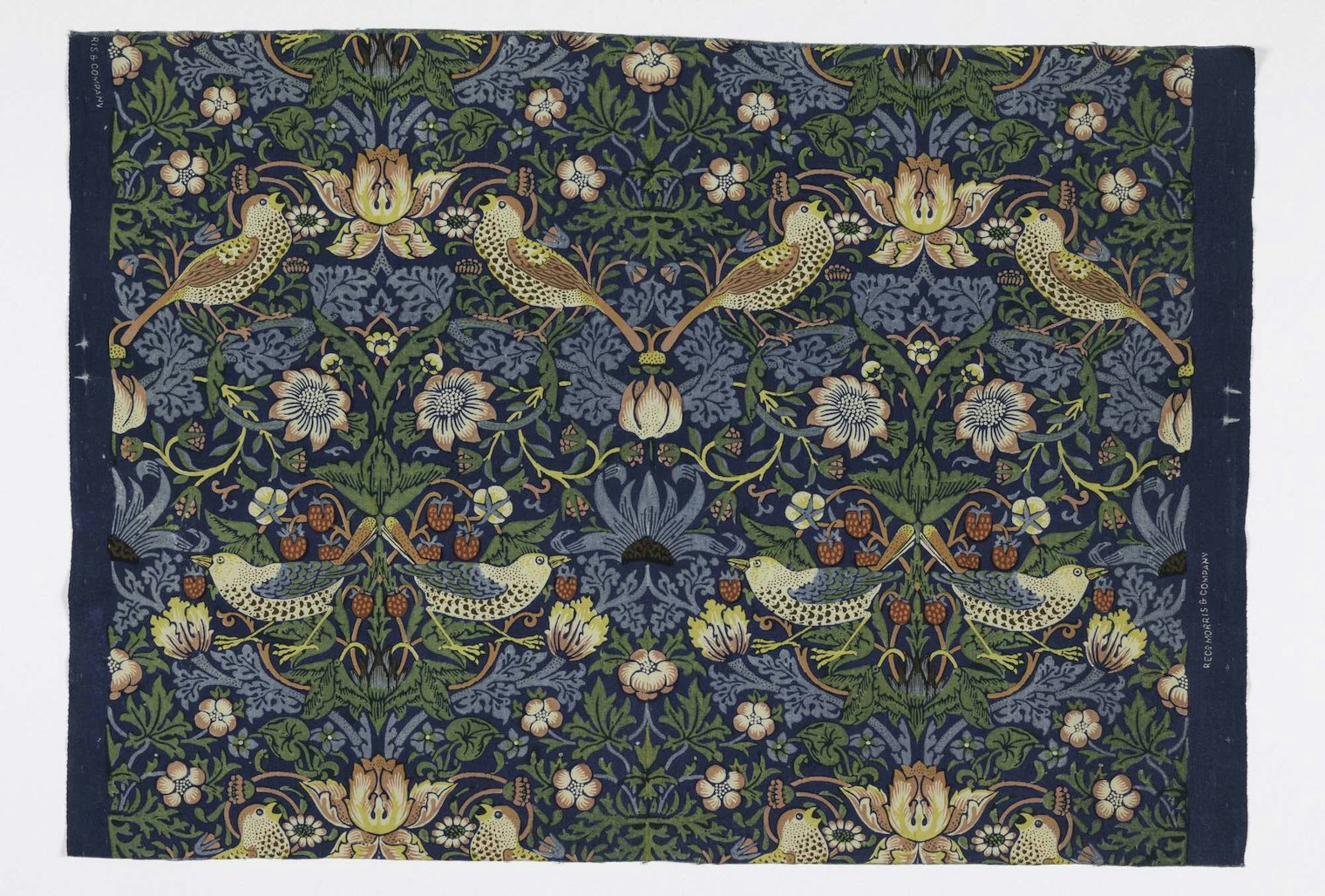 The Strawberry Thief, designed by William Morris. Photo courtesy of the Cooper Hewitt, Smithsonian Design Museum