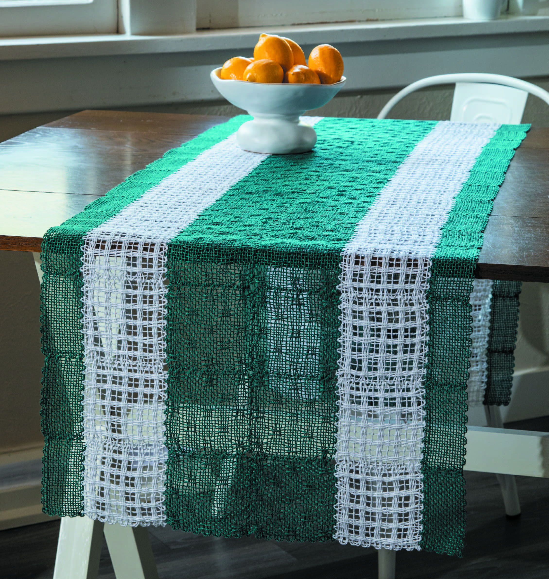 Linen Lattice Table Runner Image