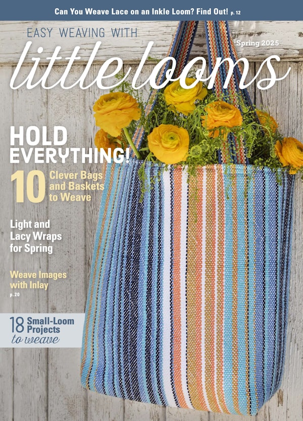 Cover of Easy Weaving with Little Looms Spring 2025