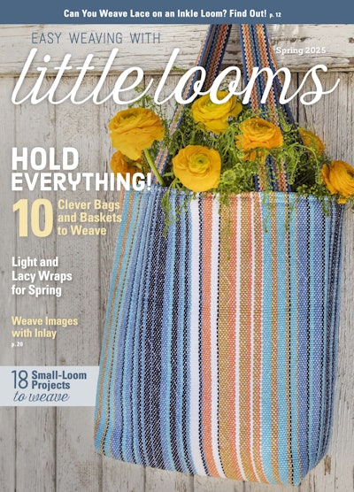 Cover of Easy Weaving with Little Looms Spring 2025