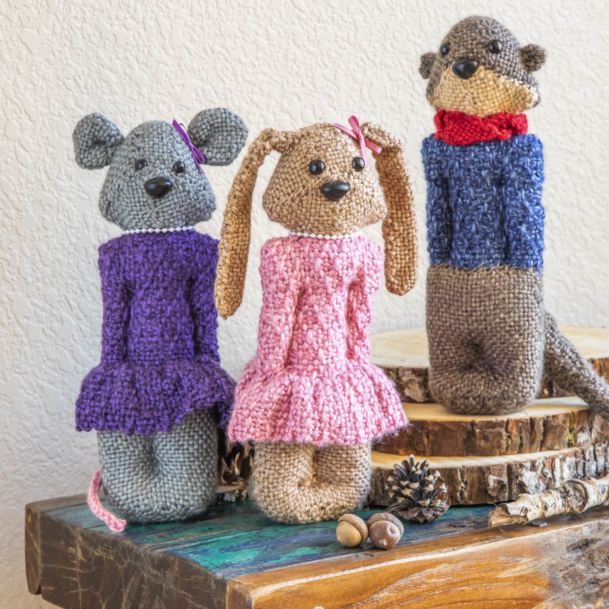 Timberland Townies: Mouse, Bunny, and Otter Image