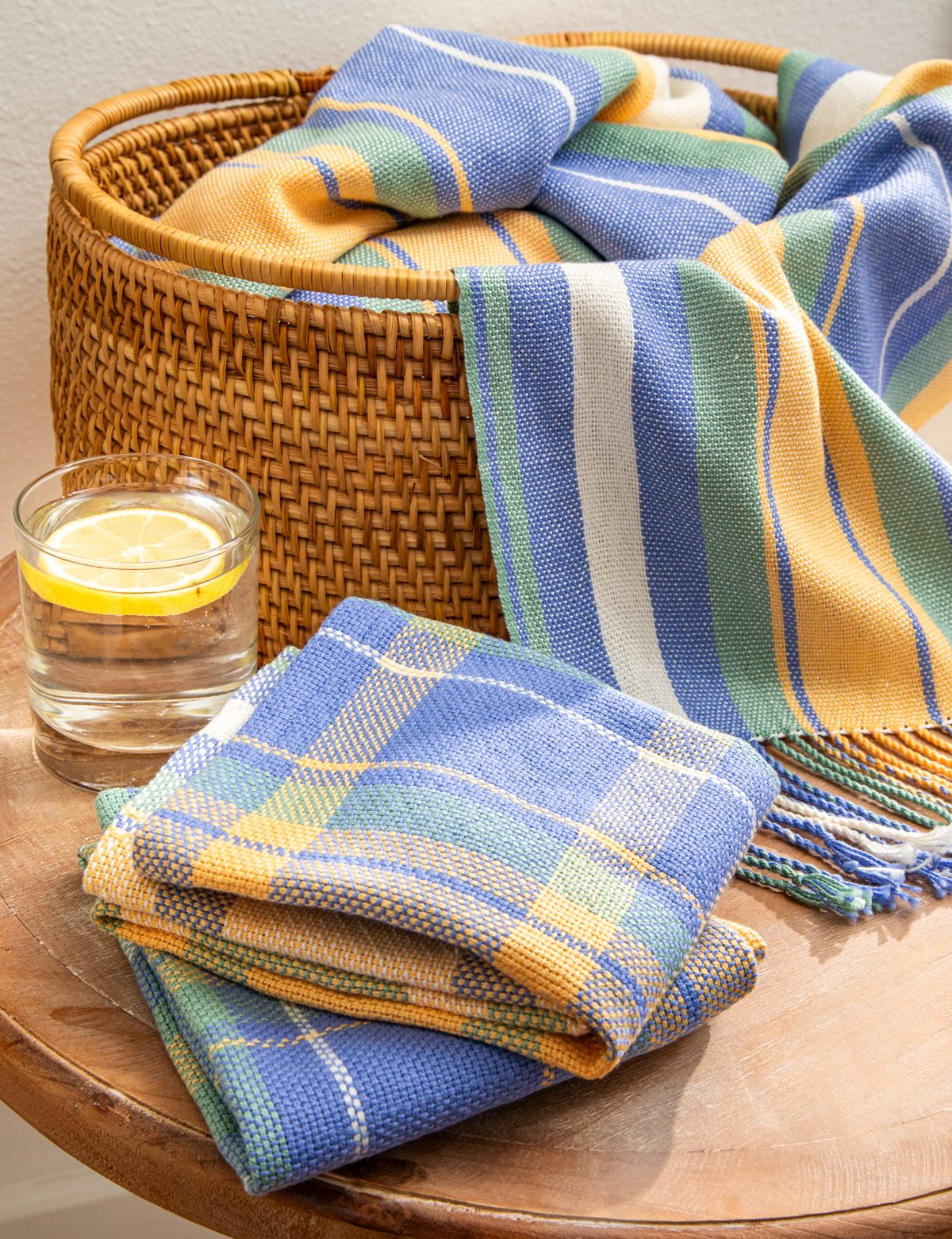 Summer Day Shawl and Towels Image