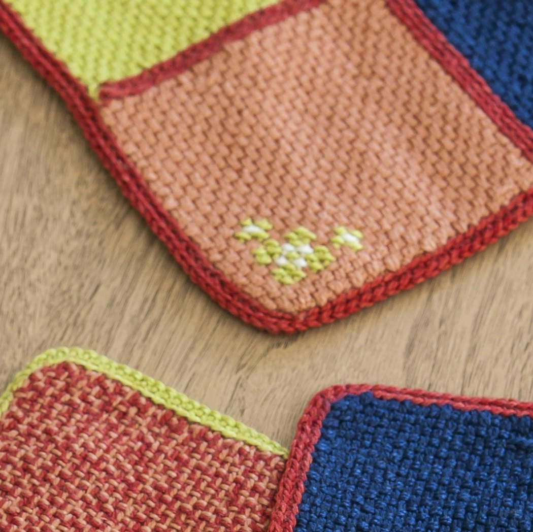 Mod Square Trivet and Coaster by Laurel Johnson