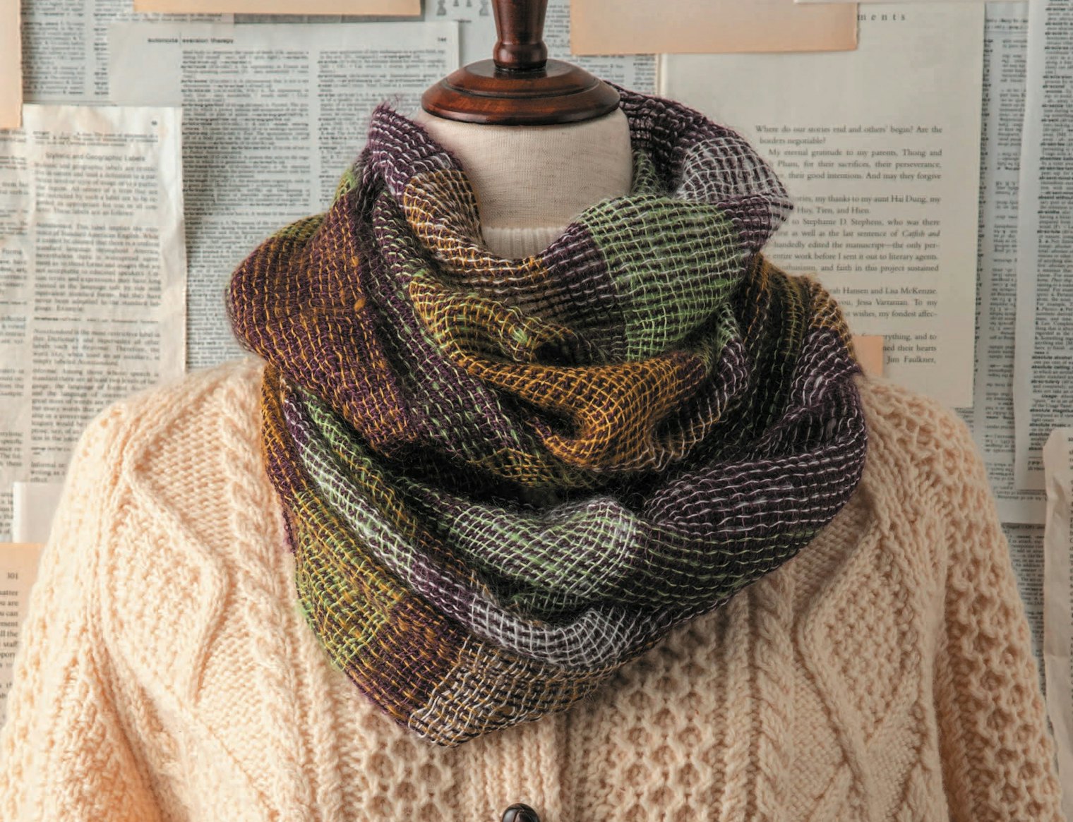 Incense and Sensibility Cowl by Sara Goldenberg White