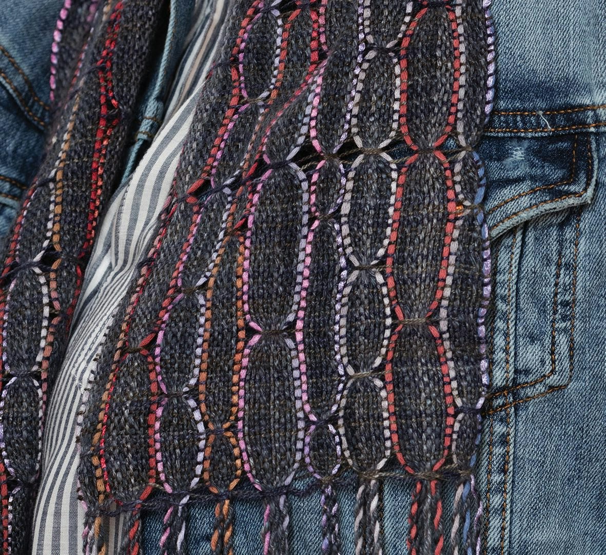 Fortuna Major Scarf by Stephanie Flynn Sokolov. Photo by George Boe