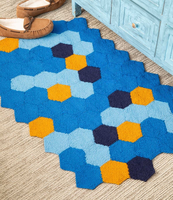 George Gershwin’s Rhapsody in Blue, a key part of the Jazz Age, provided designer Gabi van Tassell the inspiration for her bold and beautiful rug.