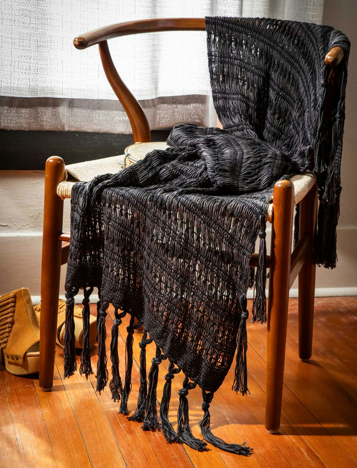 For her Silver Springs Shawl, designer Sedona Rigsby wanted to create a cloth worthy of legendary singer-songwriter, Stevie Nicks.