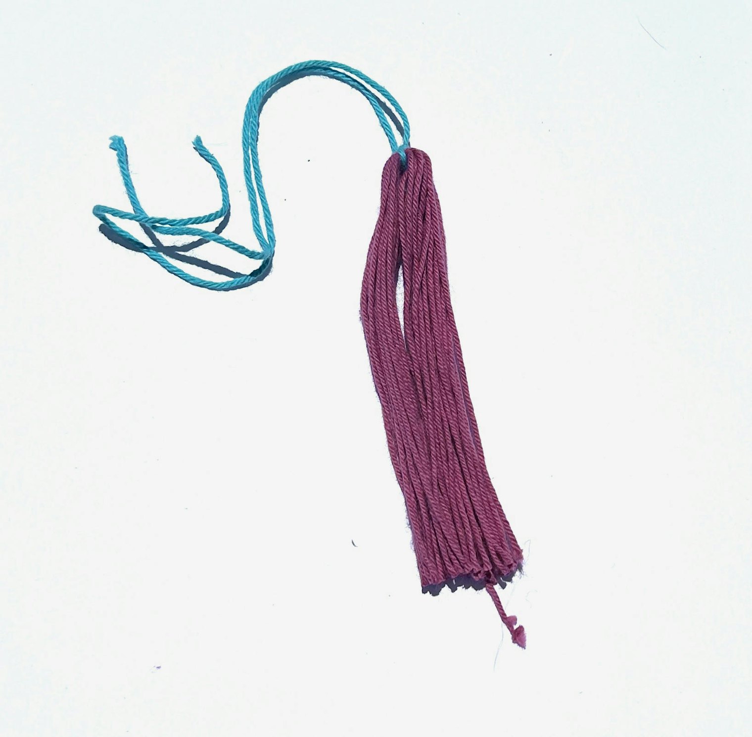 The tassel after being removed from the template.