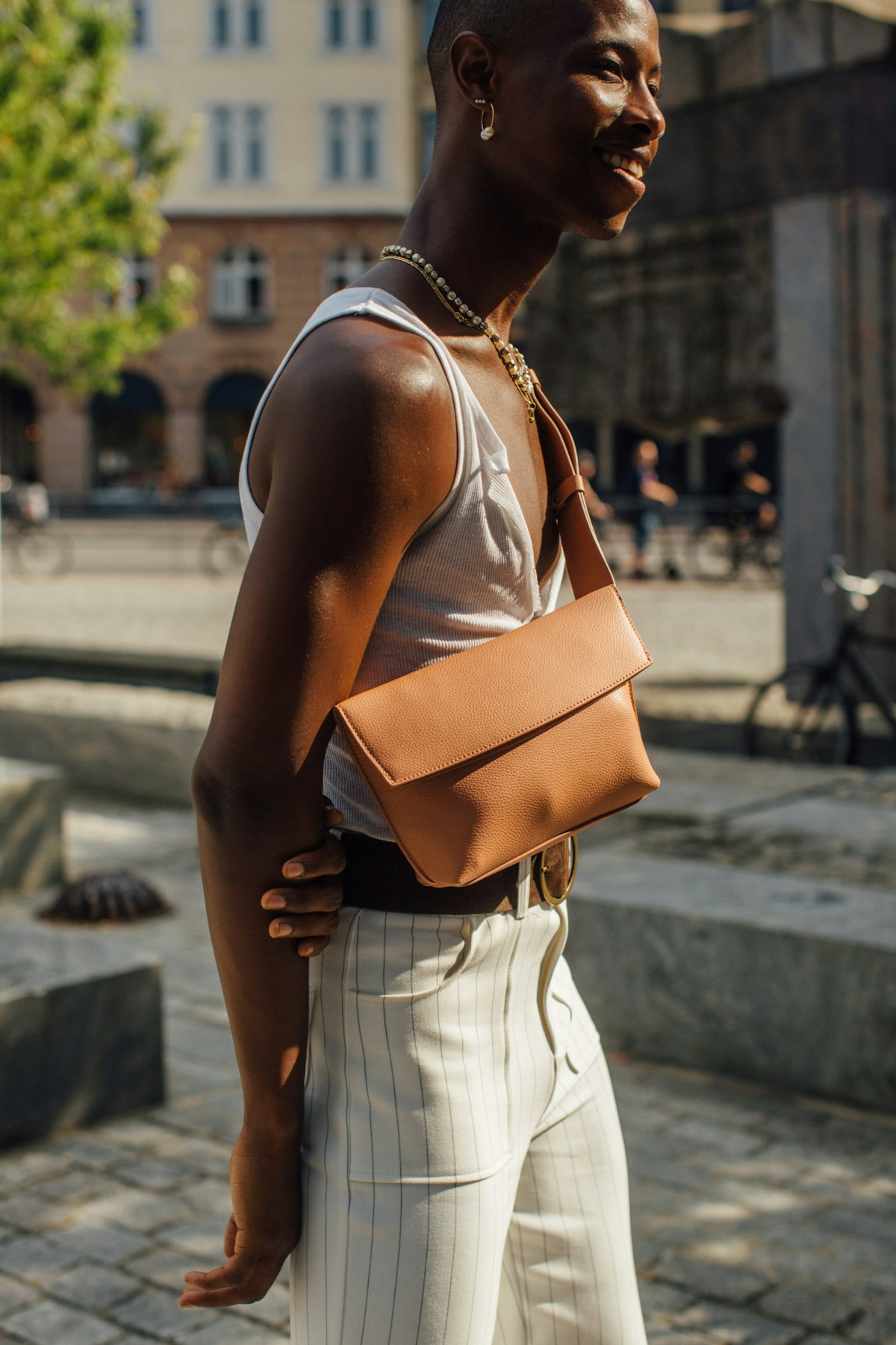 black leather backpack style purse Charlotte Of Soft Pebble Color:Candy Pink handmade backpack Leather Knomo Beaufort 15 PU Leather 3.