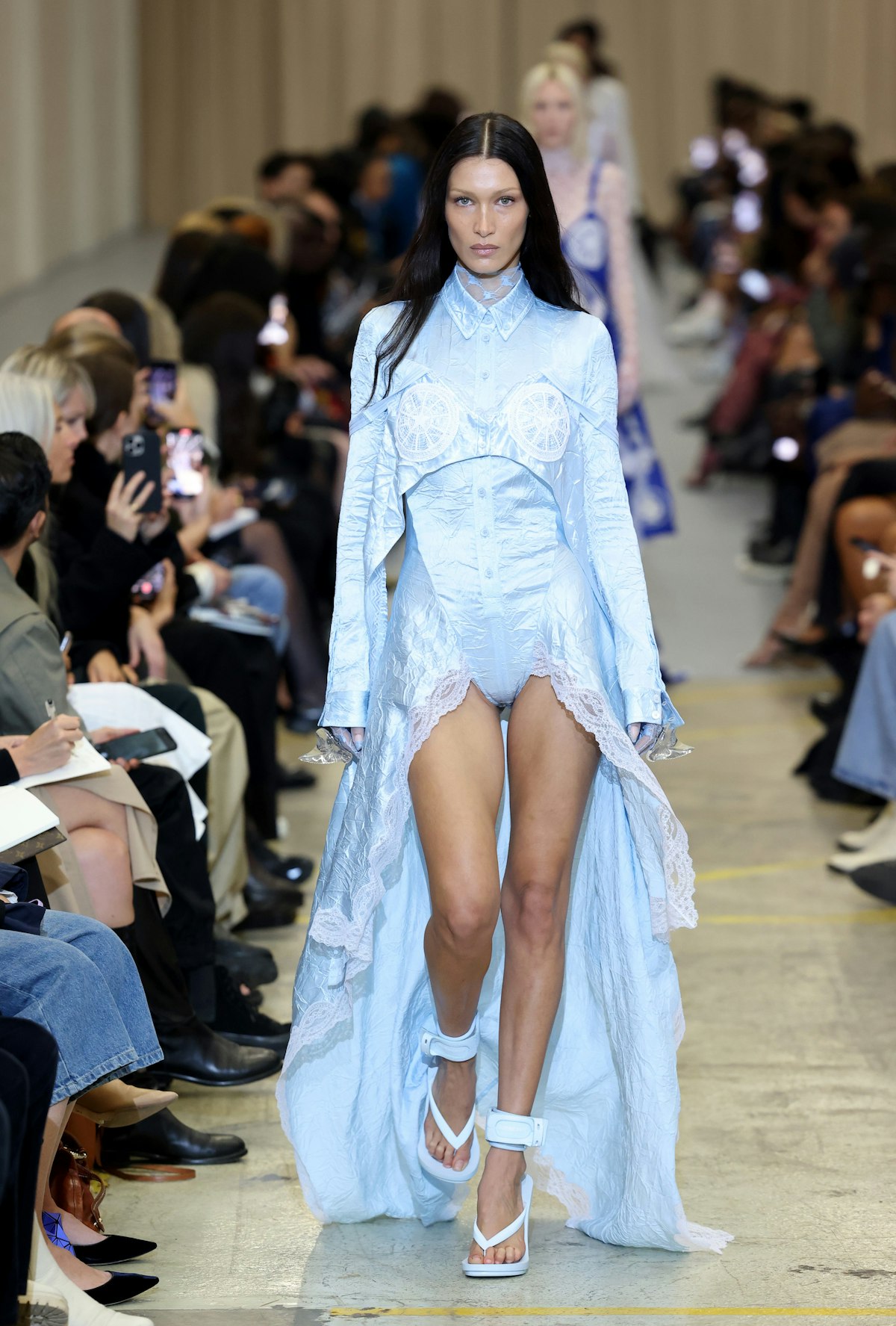 Bella Hadid's Most Iconic Runway Moments — Bella Hadid Spray Paint